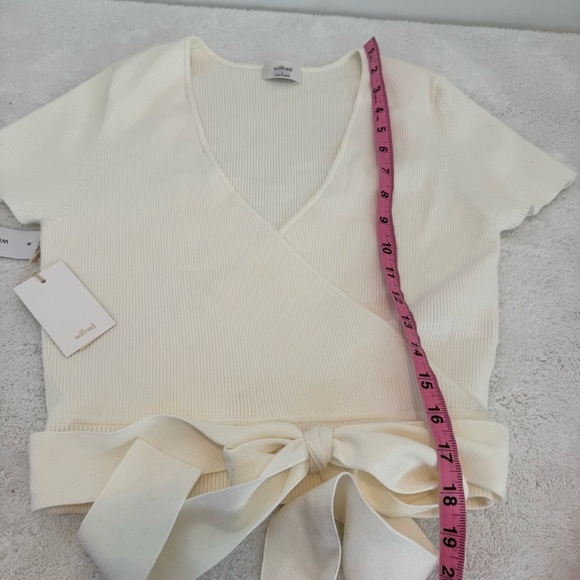 Wilfred Aritzia All Tied Up Sweater in Light Birch size L - Picture 10 of 10